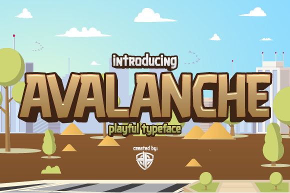 Avalanche: A Playful Display Font for Modern Web Design Projects