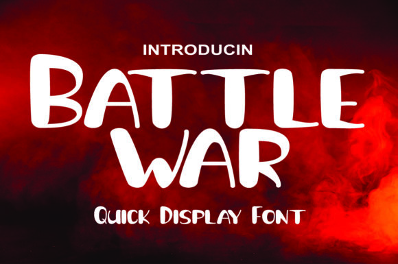 Battle War: A Bold Display Font That Elevates Small Business Branding