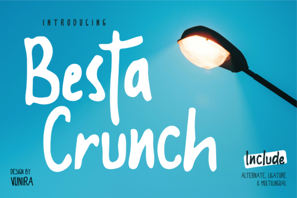 Besta Crunch: A Joyful Display Font for Crafters