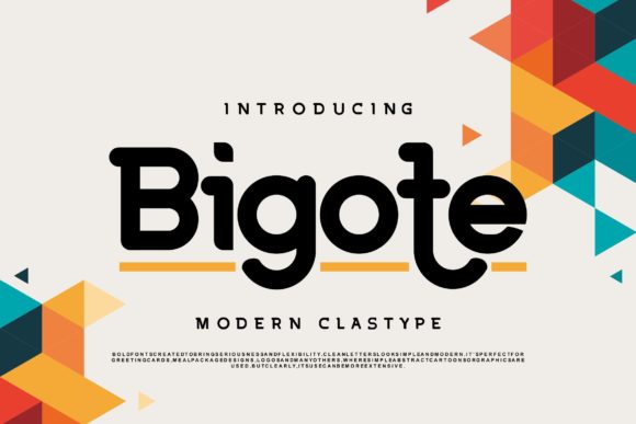 Bigote: A Clean Display Font for Modern Editorial Design