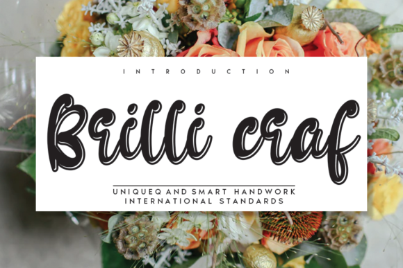 Brilli Craf: A Display Font That Elevates Small Business Branding