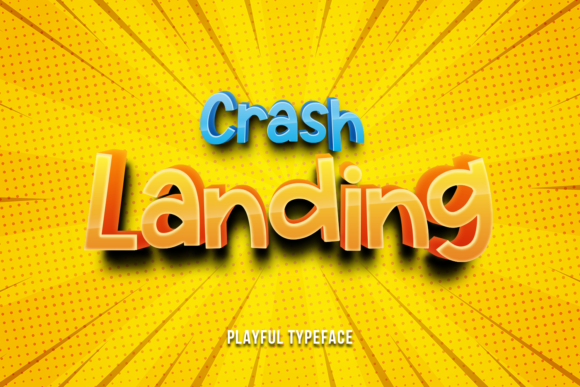 Crash Landing: A Bold Display Font for Brand Identity
