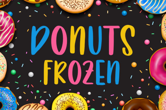 Donuts Frozen: A Quirky Display Font for Marketers
