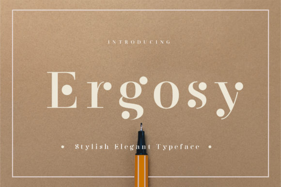Ergosy: A Bold Display Font for Web Design