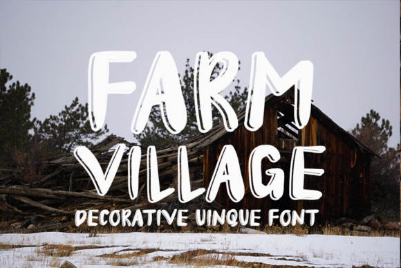 Farm Village: A Handmade Crafter’s Go-To Display Font