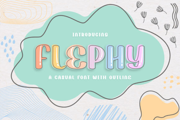 Flephy: The Playful Display Font for Crafters & Product Creators