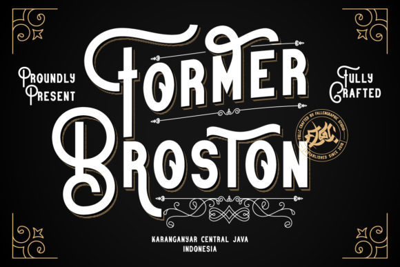 Former Broston: A Bold Display Font That Brings Branding to Life