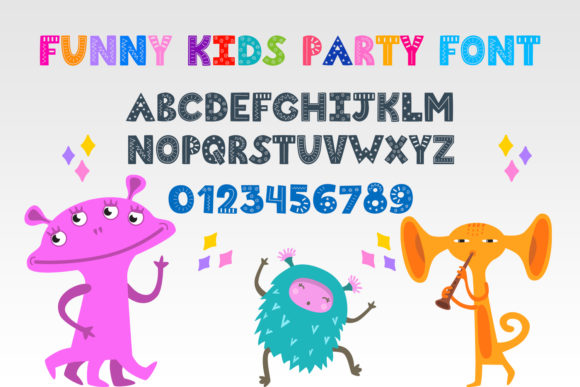 Funny Kids Party: A Playful Display Font for Marketers