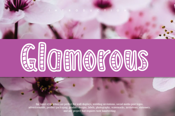 Glamorous: A Bold Display Font for Web Designers Who Want Impact