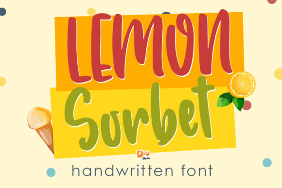 Lemon Sorbet: A Bold Display Font for Web Design