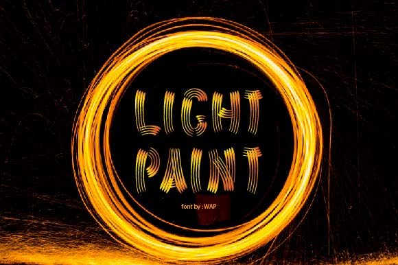 Light Paint: A Luminous Display Font for Handmade Labels, Invitations, and Creative Packaging