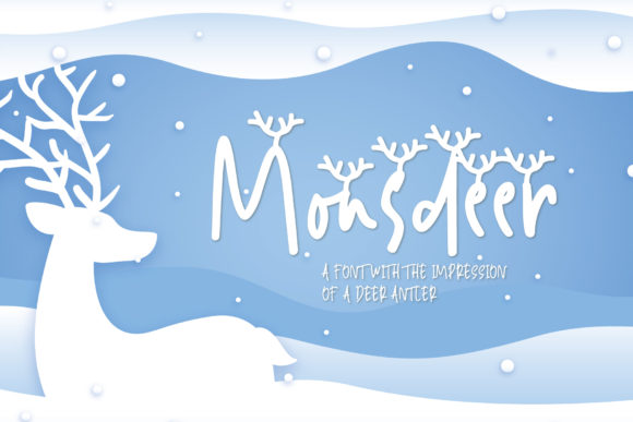 Monsdeer: A Whimsical Display Font for Charming Editorial Designs
