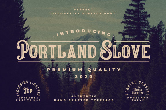Portland Slove: A Retro Display Font for Modern Web Design