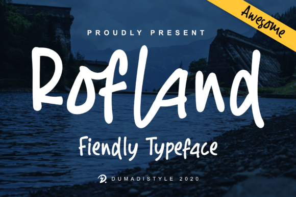 Rofland: A Joyful Display Font for Playful Brand Designs