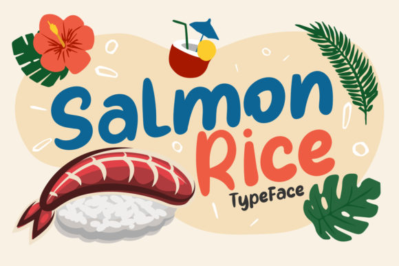 Salmon Rice: A Bouncy Display Font for Web Design