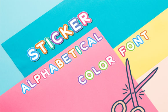 Sticker Alphabetical: A Bold Display Font for Editors