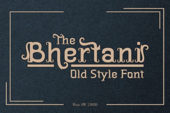 The Bhertani: A Distinctive Display Font for Editorial Design