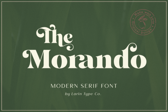 The Morando: A Display Font That Elevates Small Business Branding