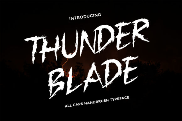 Thunder Blade: A Bold Display Font for High-Impact Campaign Visuals