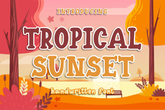 Tropical Sunset: A Bold Display Font for Branding