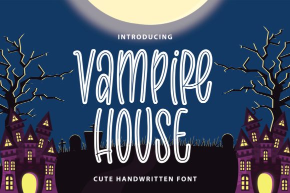Vampire House: A Bold Display Font for Business Branding
