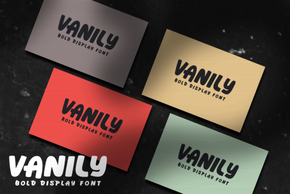Vanily: A Bold Display Font for Creative Branding