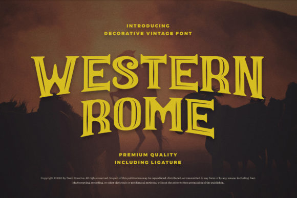 Western Rome: A Bold Display Font for Your Brand