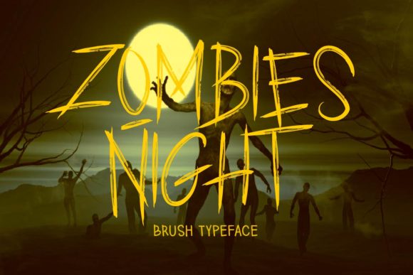 Zombies Night: A Bold Display Font for Crafters and Makers
